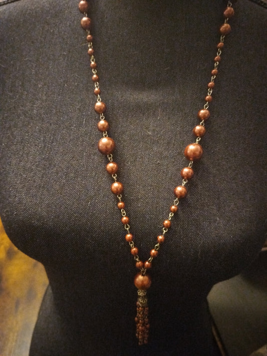 Collier fantaisie bronze femme