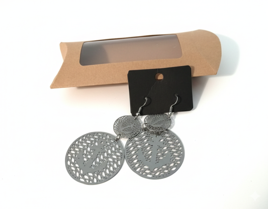 Bijoux boucle d'oreilles encre marine seconde main | Design and Company