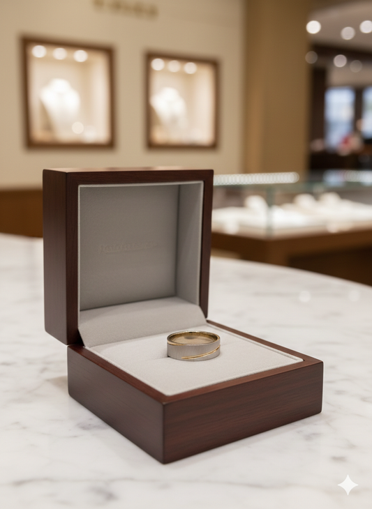 Bague gold and silver