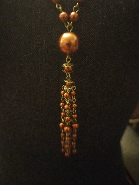 Collier fantaisie bronze