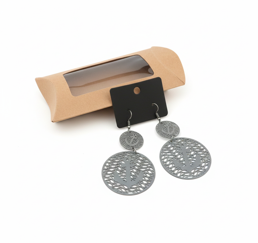 Bijoux boucle d'oreilles encre marine seconde main | Design and Company