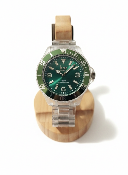 Montre Ice Watch Officielle Transparente Et Verte