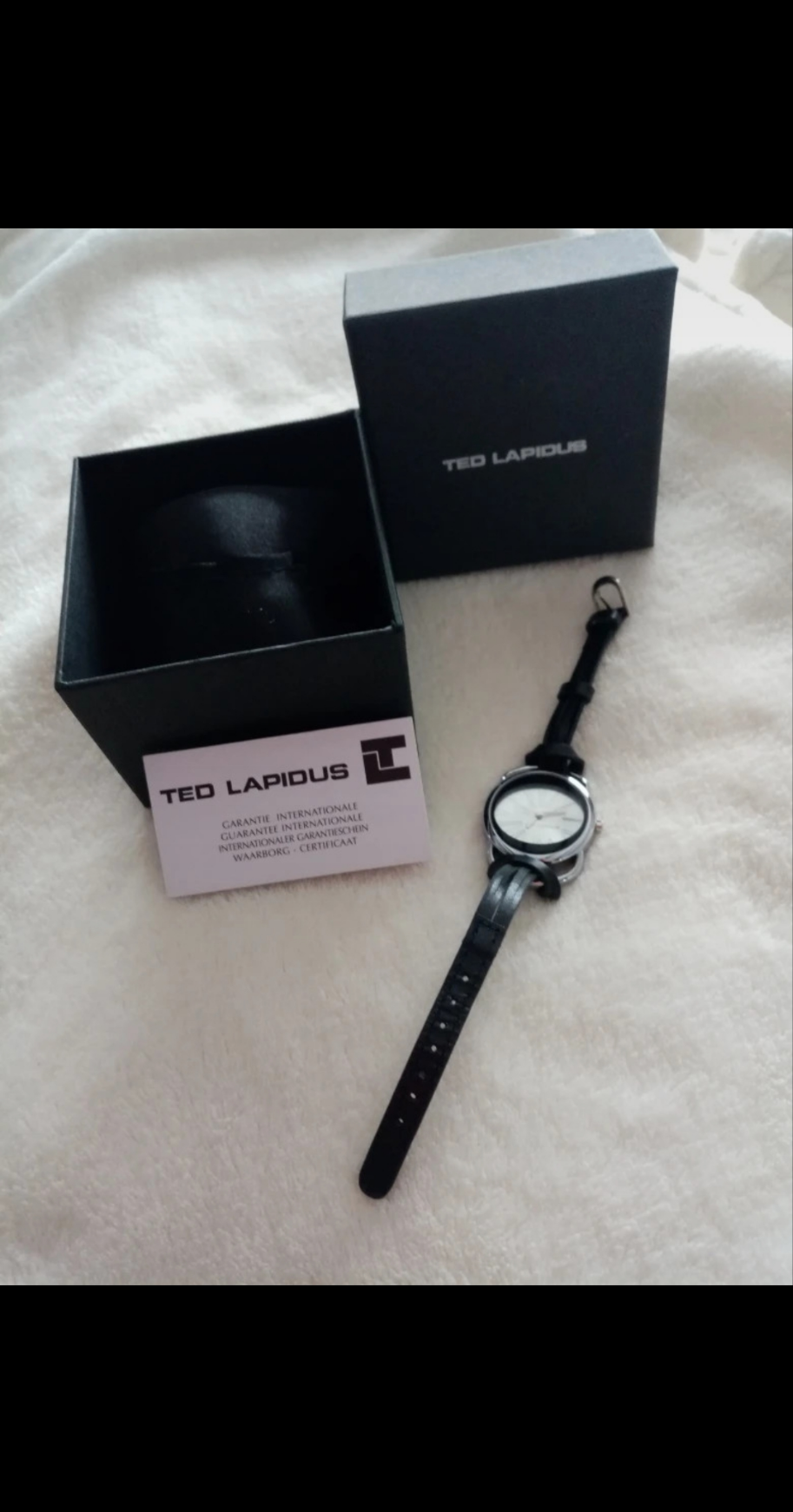 Montre seconde main Ted lapidus noir