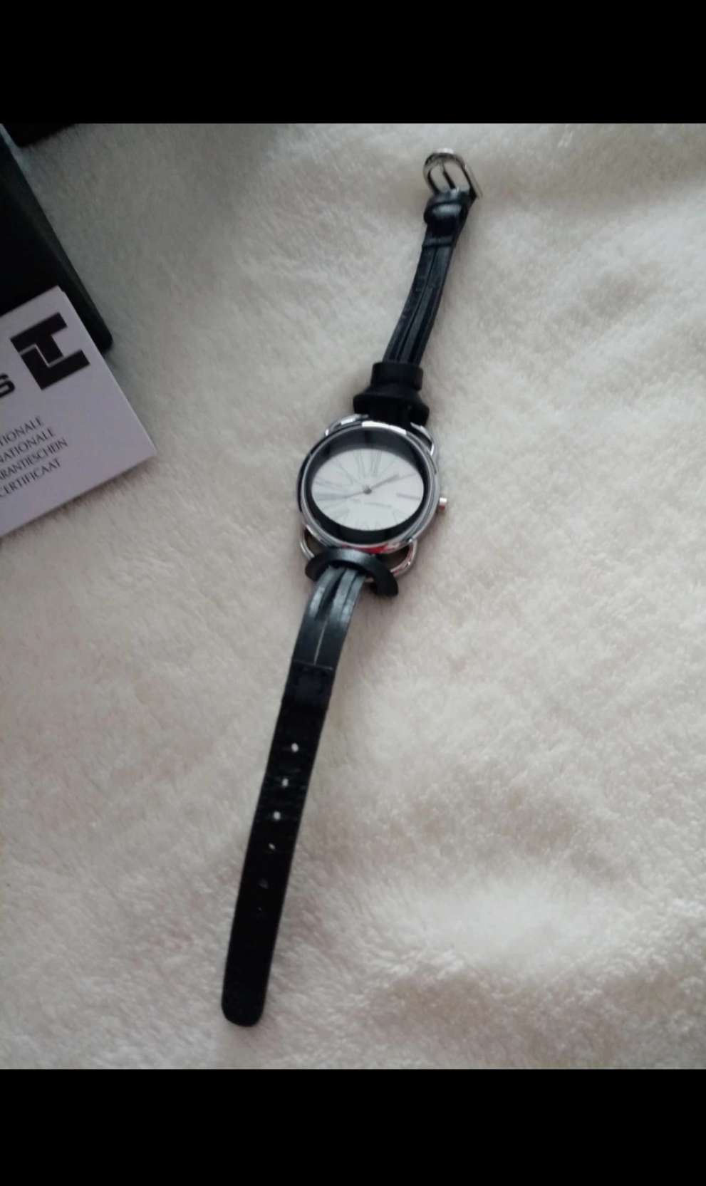 Montre seconde main Ted lapidus noir