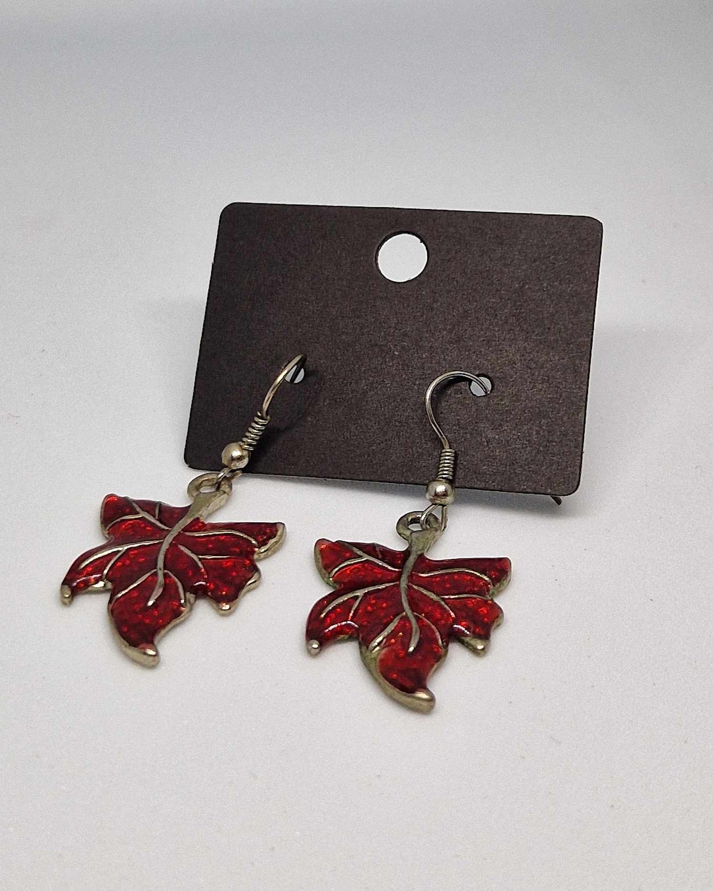 Bijoux boucle d'oreilles feuilles de seconde main