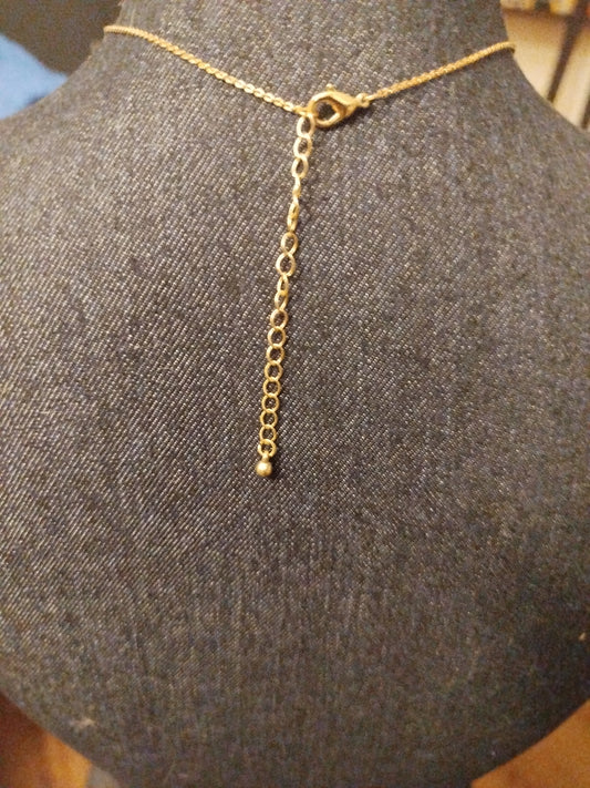 Collier petit oiseau plaqué or