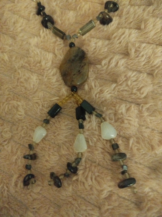Collier fantaisie multi perles