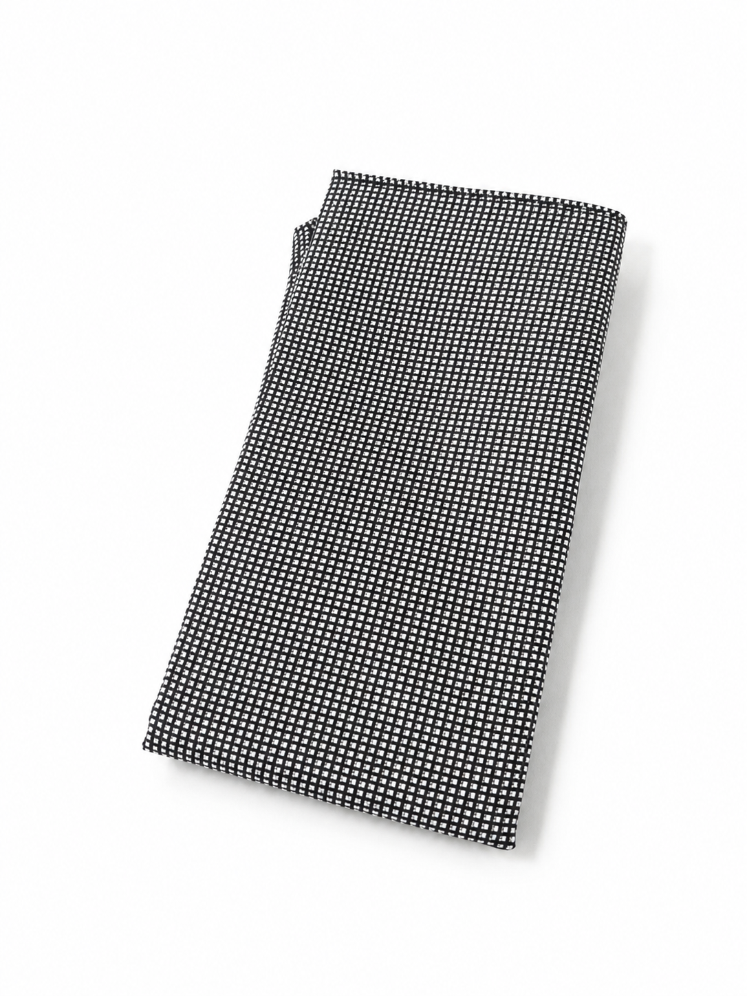 Pochette grise pour costumes 100% soie 