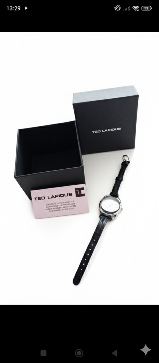 Montre seconde main Ted lapidus noir | Design and Company