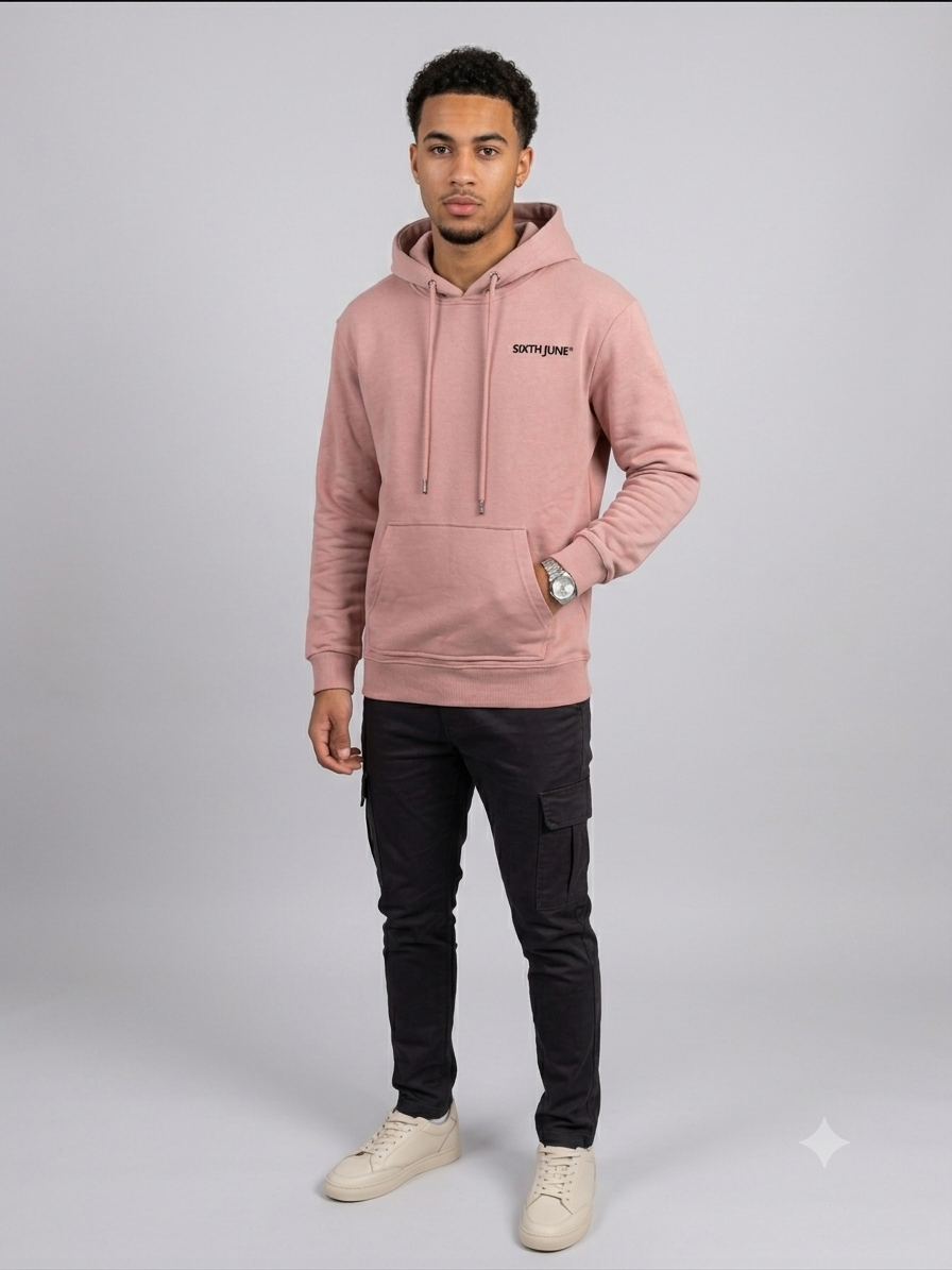 Sweat à capuche rose femme 