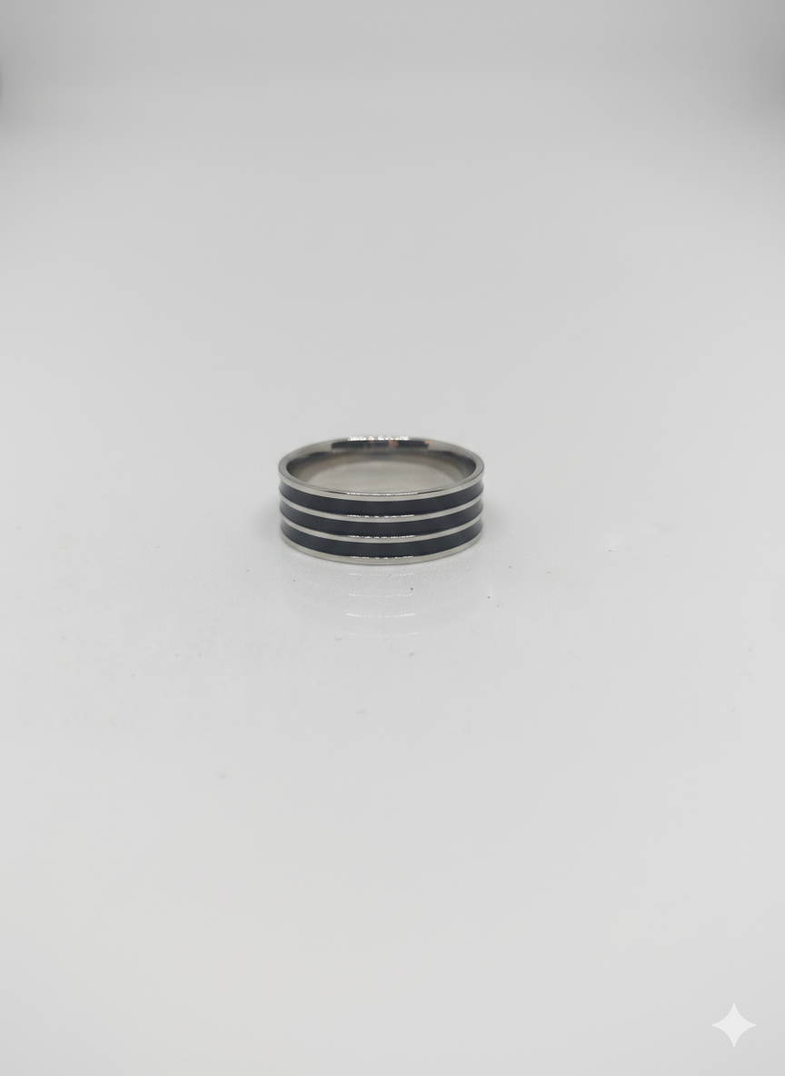 Bague trois rangs 