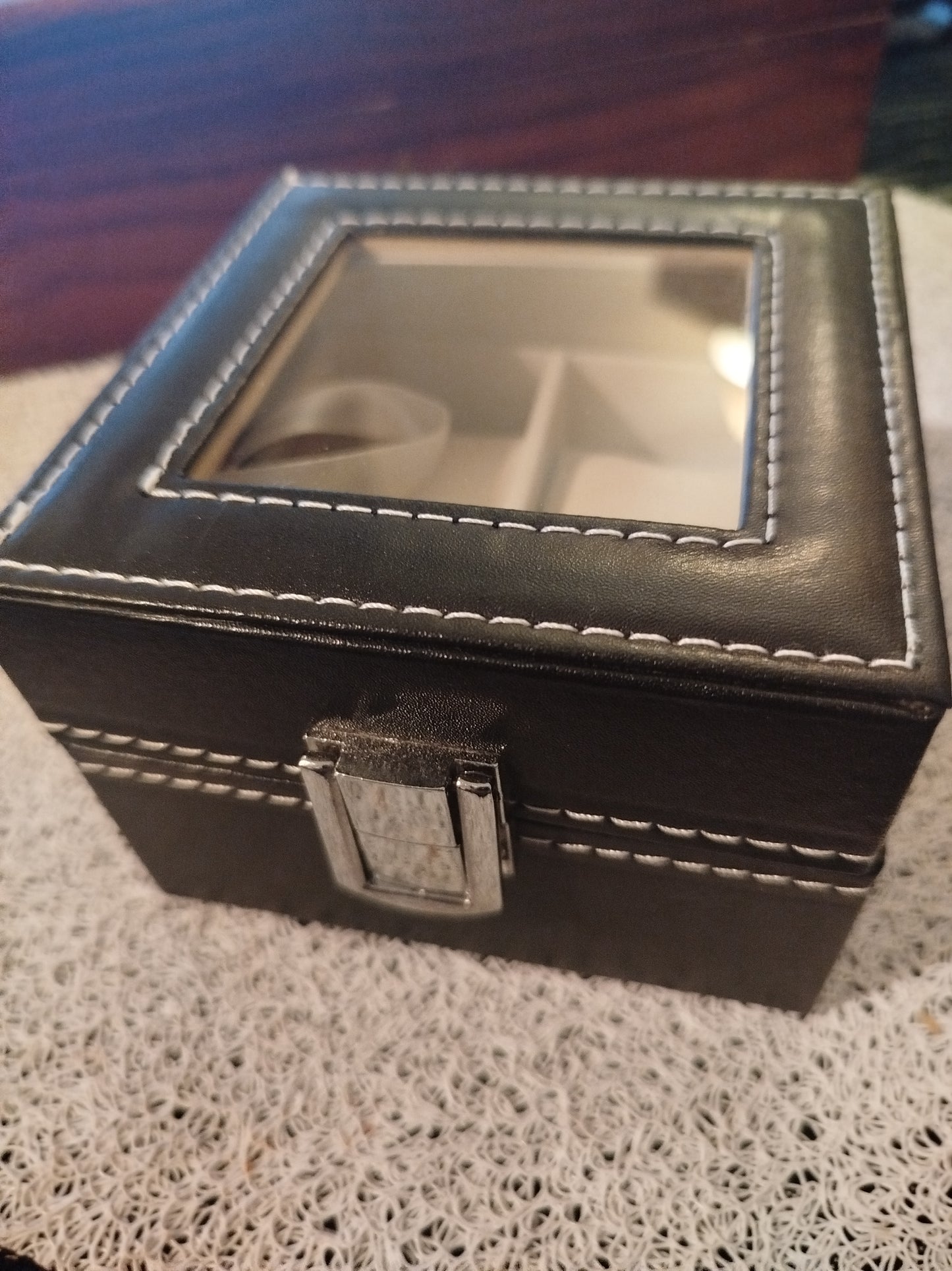 Boîte de rangement-transport montres ( deux emplacements )