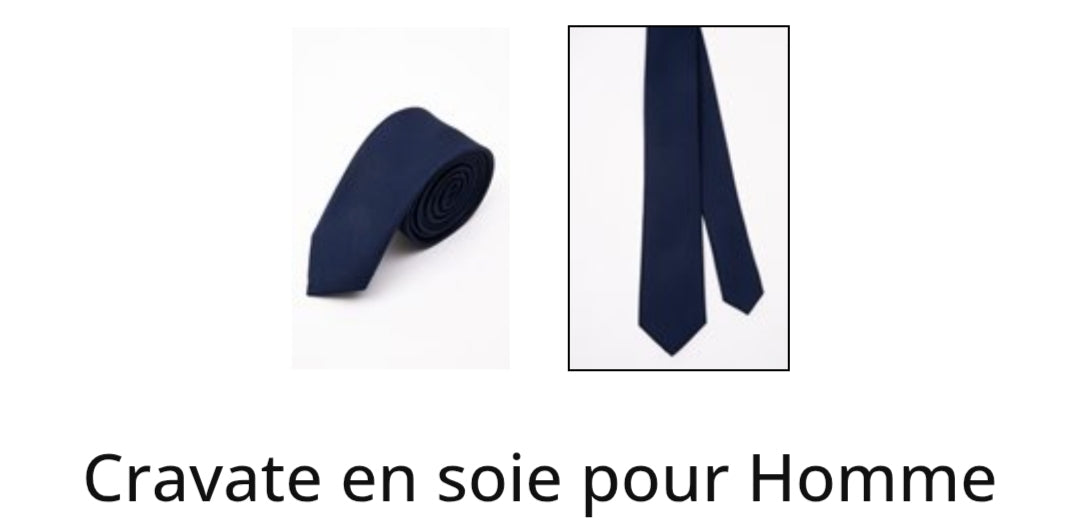 Cravate en soie pour homme 