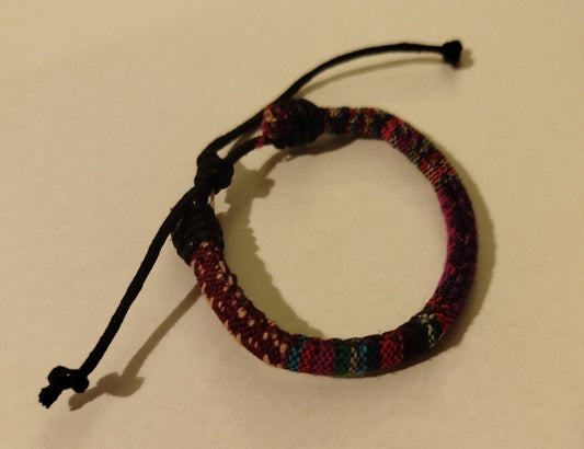 Bracelet Tressé Multicolore Neuf 