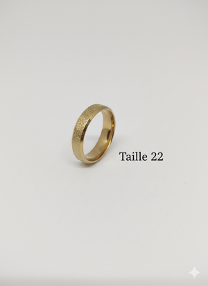 Bague femme doré brillante taille 22