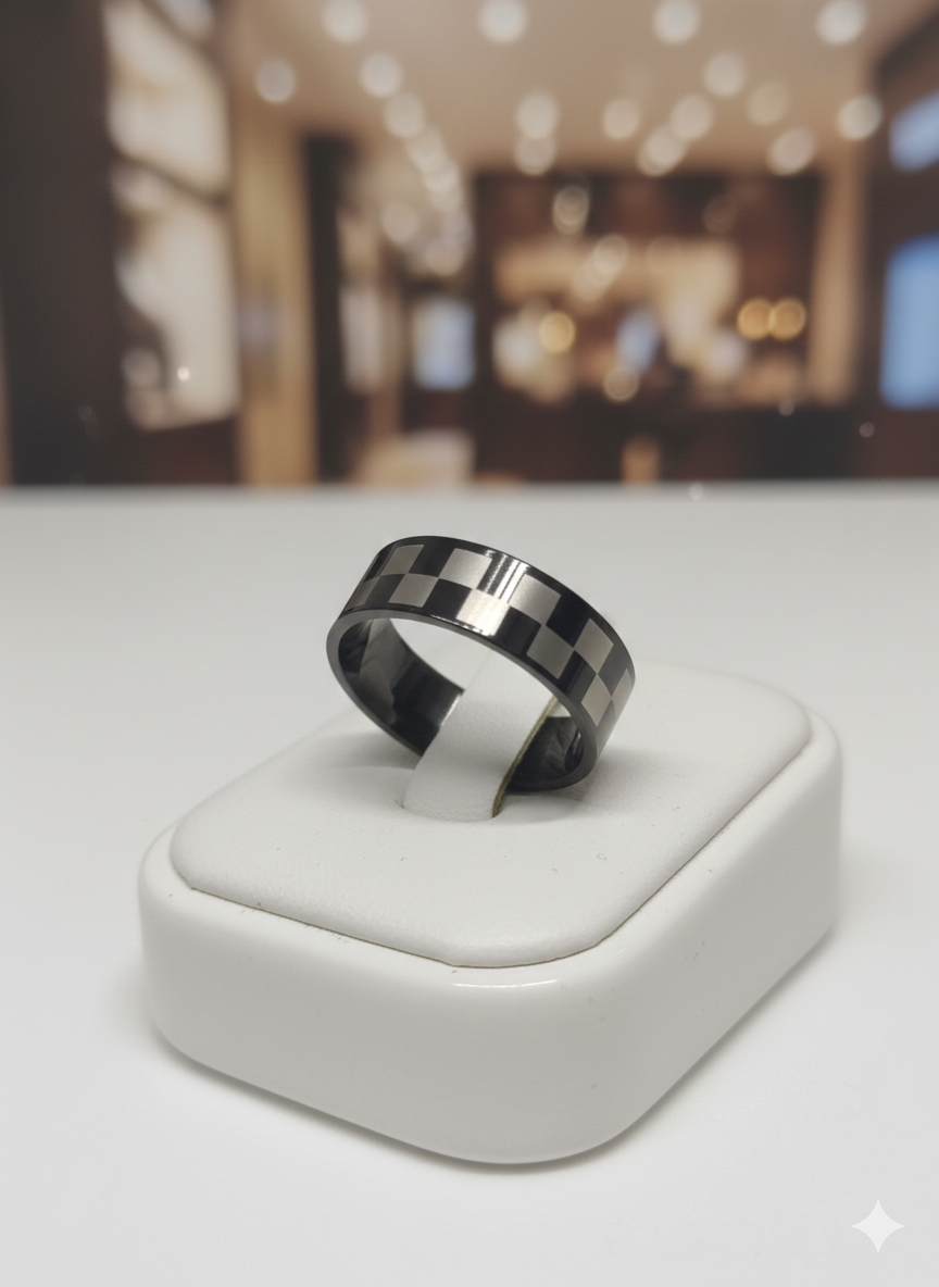 Bague à Damier 