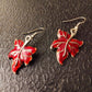 Bijoux boucle d'oreilles feuilles de seconde main