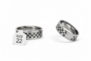 Bague Taille 22 à Damier