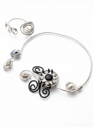 Collier artisanal gris