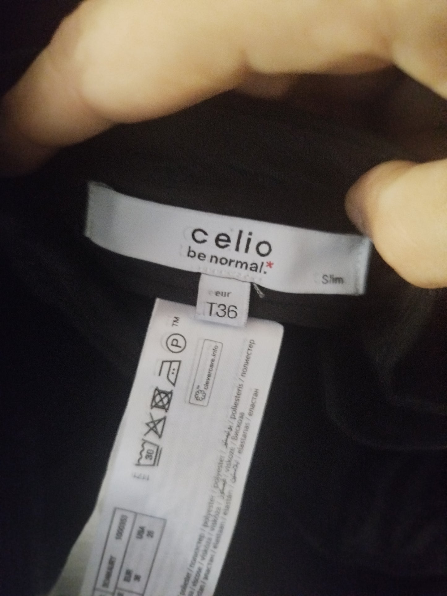Pantalon de costume Noir Celio Be Normal taille 36