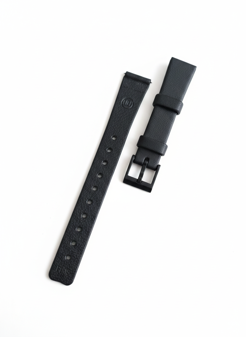 Bracelet en Silicone noir neuf pour montre 14mm