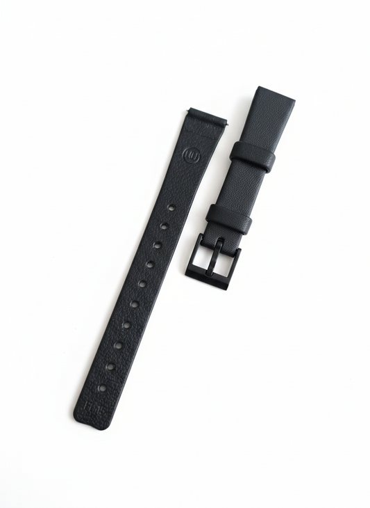 Bracelet en Silicone noir neuf pour montre 14mm