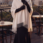 Élégante Écharpe/châle blanche pour femme 