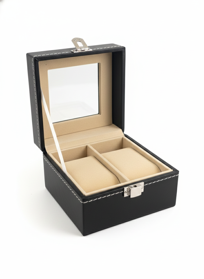 Boîte de rangement pour montres ( deux emplacements) 