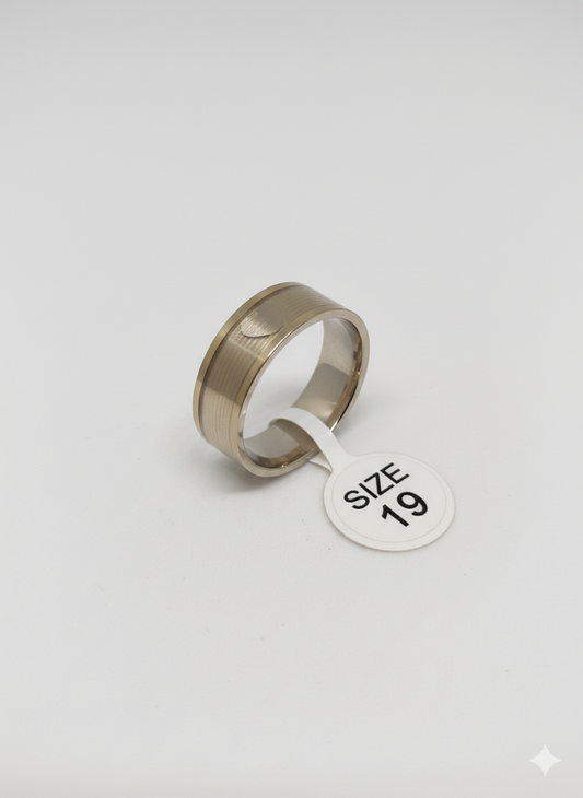 Bague doré et coeur 