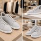 Sneakers femme grise et blanche 