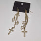 Boucle d'oreilles croix