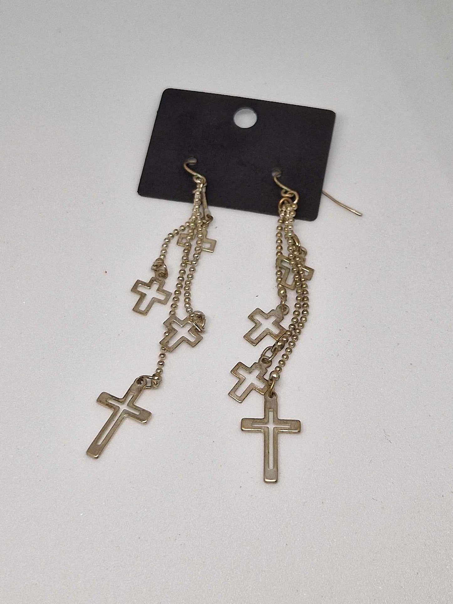 Boucle d'oreilles croix
