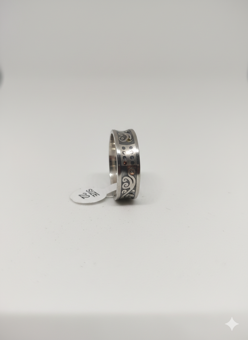 Bague à motif 