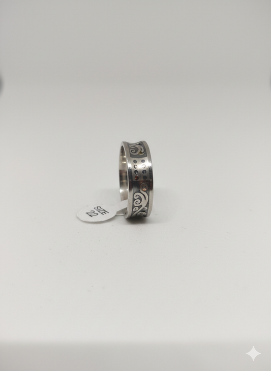 Bague à motif 