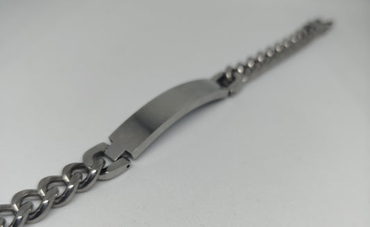 Gourmette homme acier inoxydable neuve | Design and Company