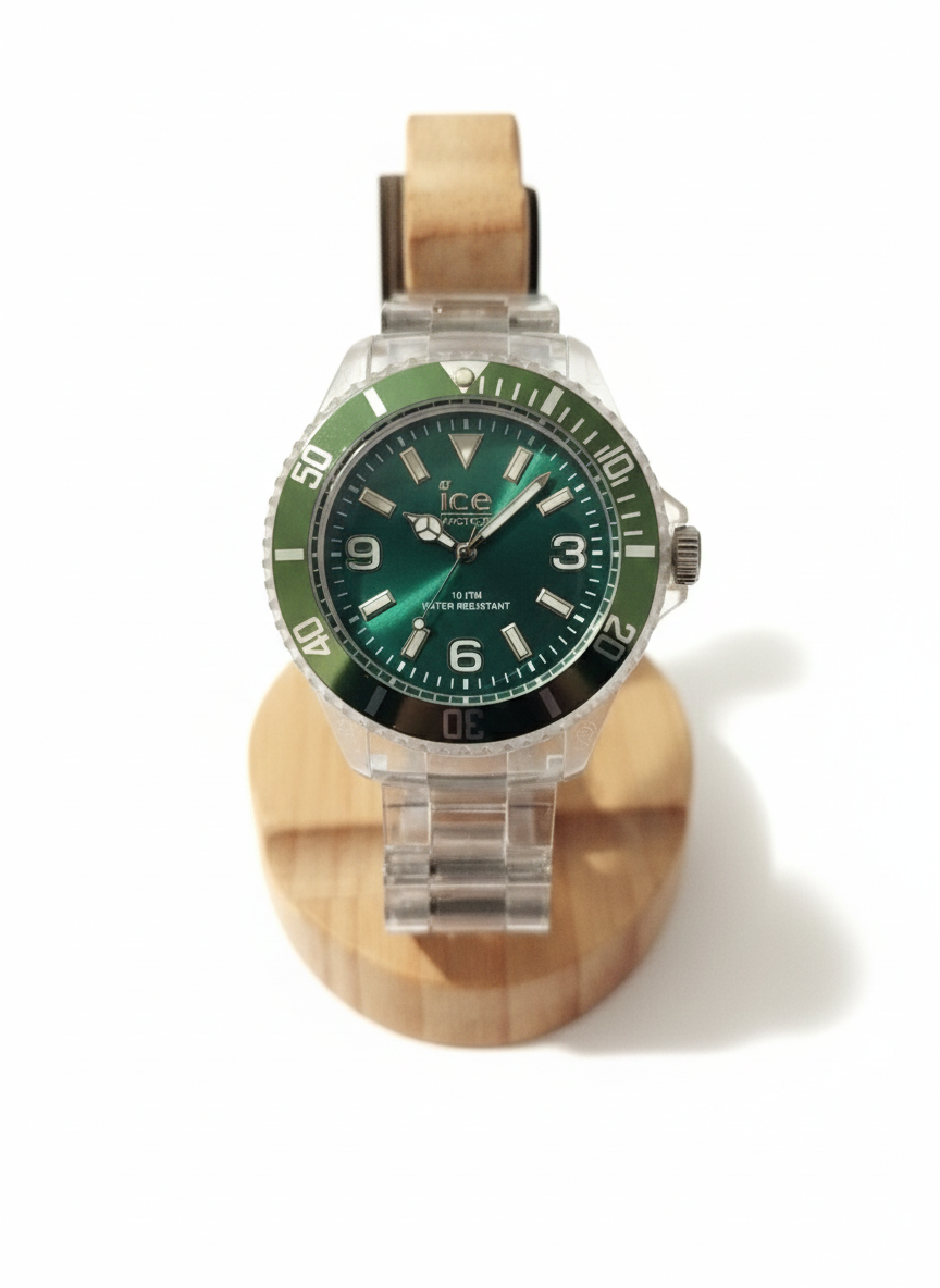 Montre Ice Watch Officielle Transparente Et Verte 