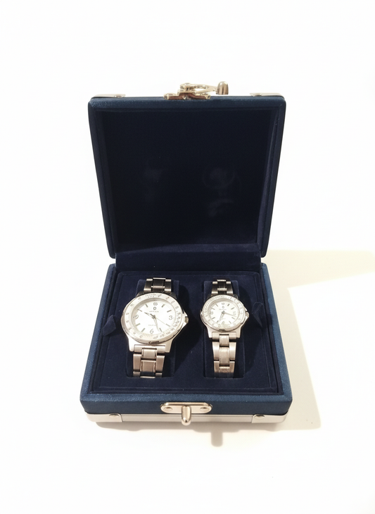 Coffret montres homme et femme 